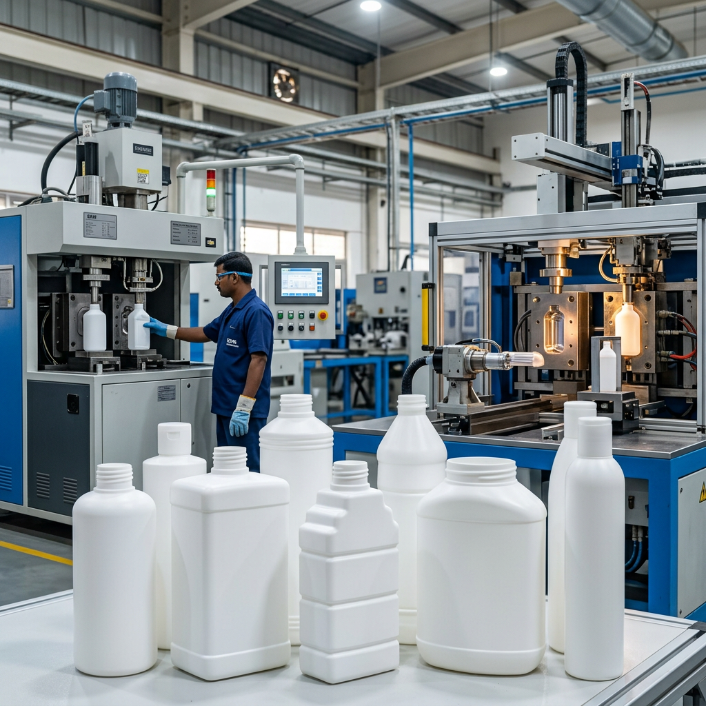 Shaped & Sized custom HDPE bottles by Amber Polypack